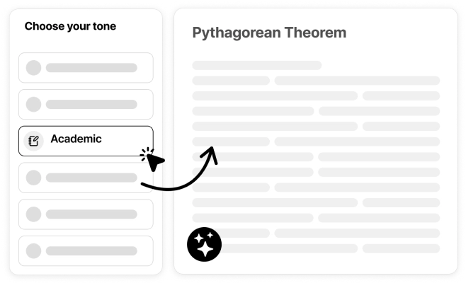 Options to personalize writing style to match preferences.